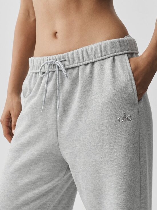 ALO Yoga Pants - Alo Yoga Accolade Straight Leg Grey Sweatpants Size M Unisex U5012RG